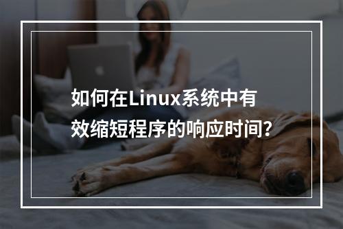 如何在Linux系统中有效缩短程序的响应时间?