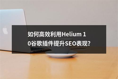 如何高效利用Helium 10谷歌插件提升SEO表现?