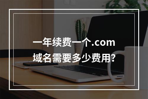 一年续费一个.com域名需要多少费用?