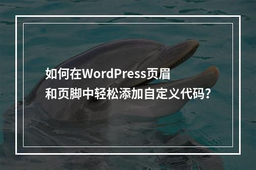 如何在WordPress页眉和页脚中轻松添加自定义代码?