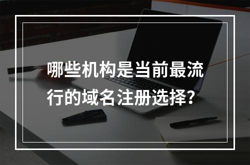 哪些机构是当前最流行的域名注册选择?