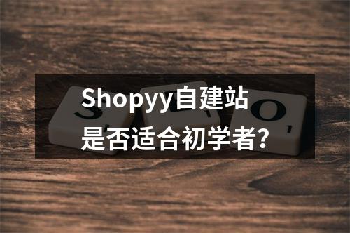 Shopyy自建站是否适合初学者?