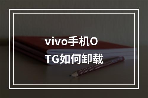 vivo手机OTG如何卸载