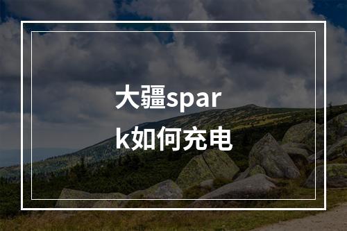 大疆spark如何充电