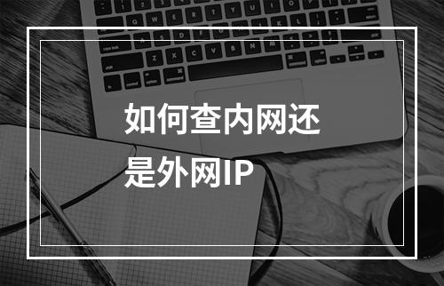 如何查内网还是外网IP