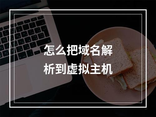 怎么把域名解析到虚拟主机