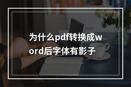 为什么pdf转换成word后字体有影子