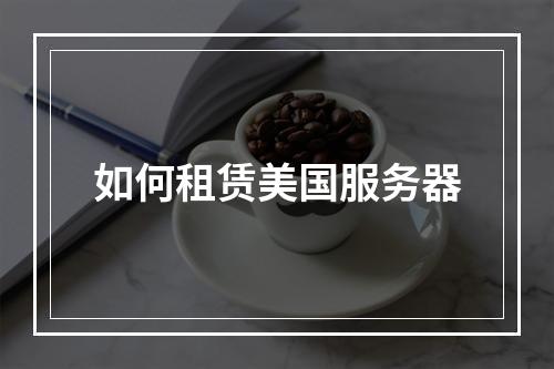 如何租赁美国服务器