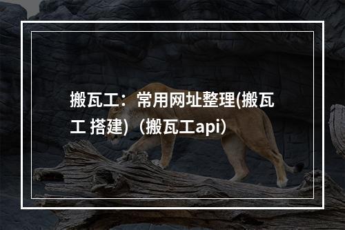 搬瓦工:常用网址整理(搬瓦工 搭建)(搬瓦工api)