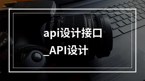 api设计接口_API设计