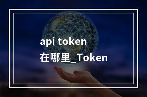 api token在哪里_Token