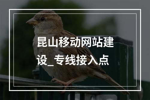 昆山移动网站建设_专线接入点