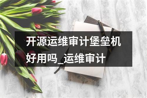 开源运维审计堡垒机好用吗_运维审计