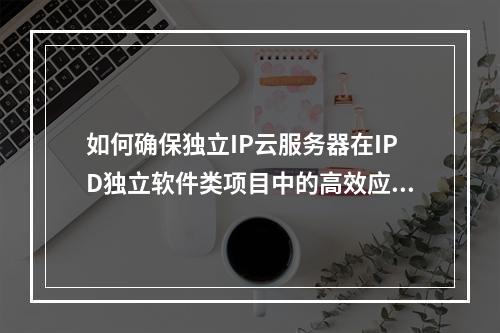 如何确保独立IP云服务器在IPD独立软件类项目中的高效应用?