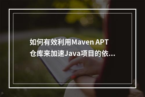 如何有效利用Maven APT仓库来加速Java项目的依赖管理?