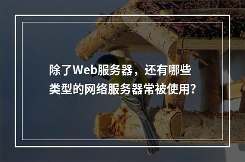 除了Web服务器,还有哪些类型的网络服务器常被使用?