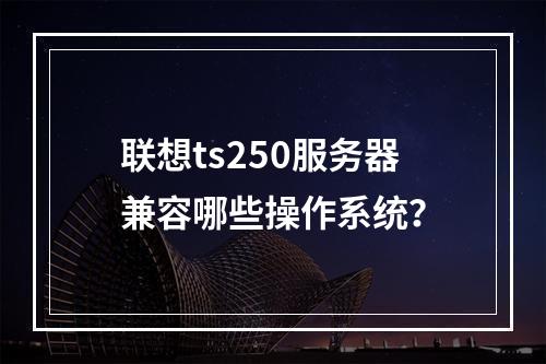 联想ts250服务器兼容哪些操作系统?