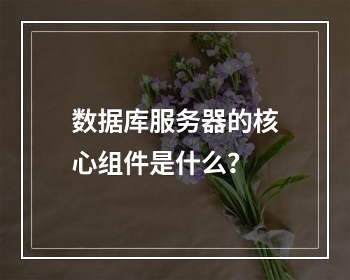 数据库服务器的核心组件是什么?