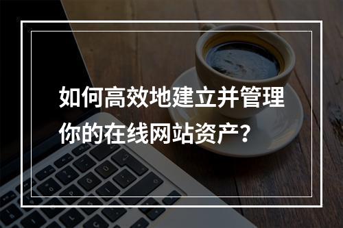 如何高效地建立并管理你的在线网站资产?