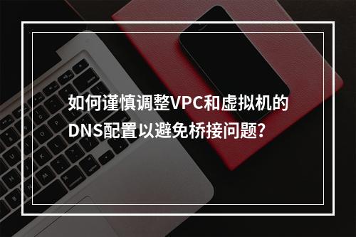 如何谨慎调整VPC和虚拟机的DNS配置以避免桥接问题?