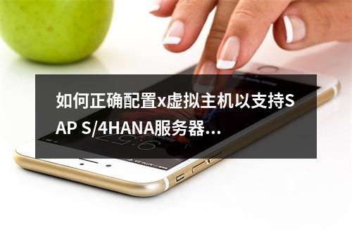 如何正确配置x虚拟主机以支持SAP S/4HANA服务器?