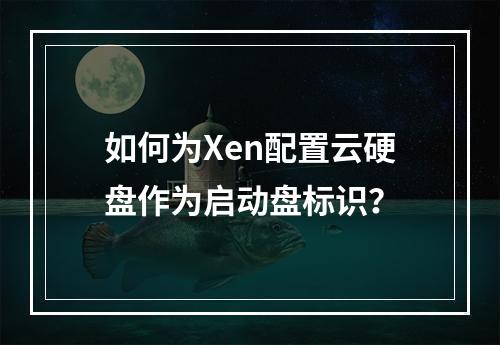 如何为Xen配置云硬盘作为启动盘标识?