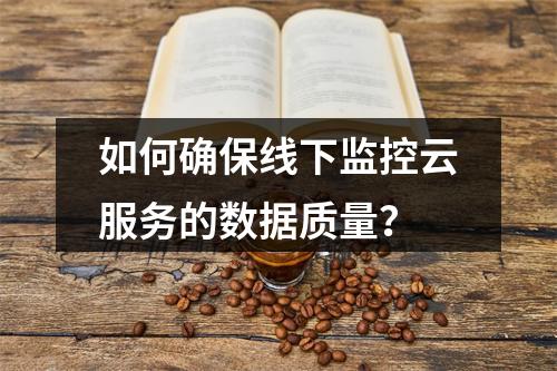如何确保线下监控云服务的数据质量?