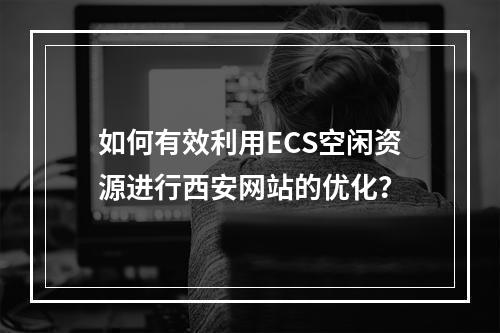 如何有效利用ECS空闲资源进行西安网站的优化?