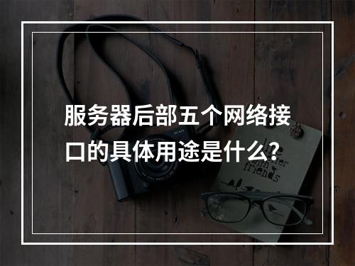 服务器后部五个网络接口的具体用途是什么?