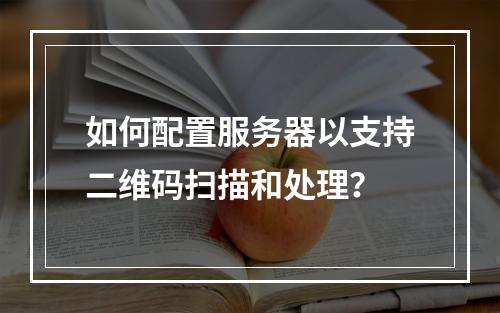 如何配置服务器以支持二维码扫描和处理?