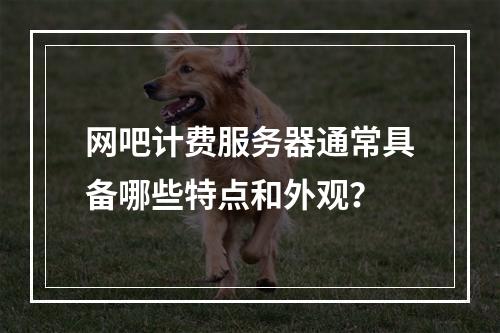 网吧计费服务器通常具备哪些特点和外观?