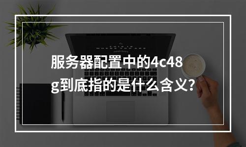 服务器配置中的4c48g到底指的是什么含义?