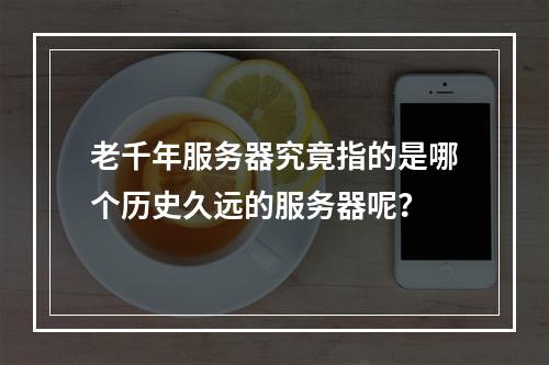 老千年服务器究竟指的是哪个历史久远的服务器呢?