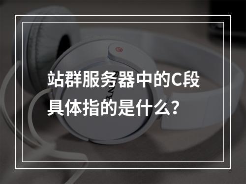 站群服务器中的C段具体指的是什么?