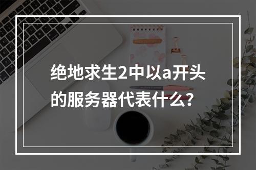 绝地求生2中以a开头的服务器代表什么?
