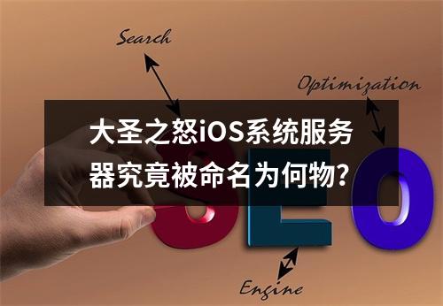 大圣之怒iOS系统服务器究竟被命名为何物?