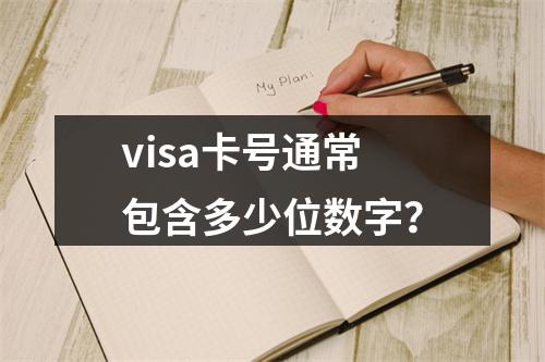 visa卡号通常包含多少位数字?