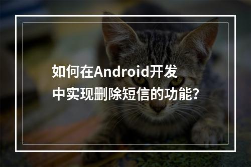 如何在Android开发中实现删除短信的功能?