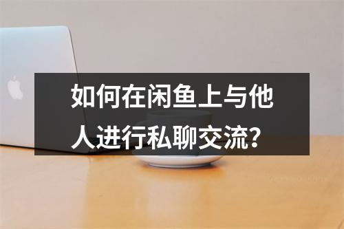 如何在闲鱼上与他人进行私聊交流?