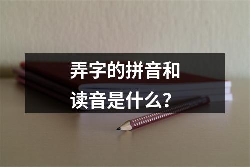 弄字的拼音和读音是什么?