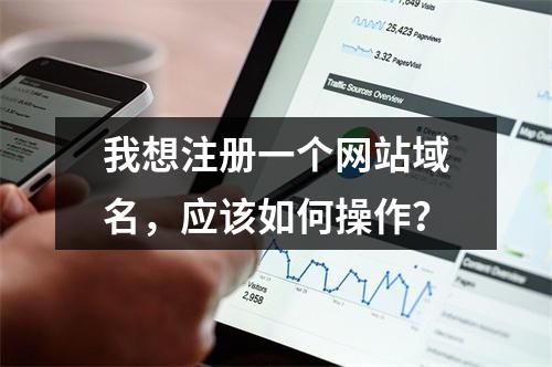 我想注册一个网站域名,应该如何操作?