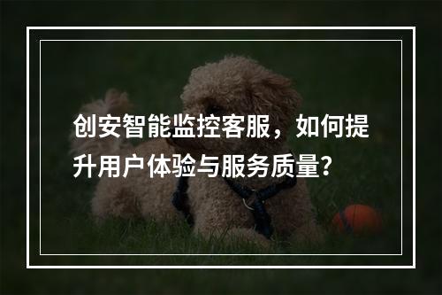 创安智能监控客服,如何提升用户体验与服务质量?