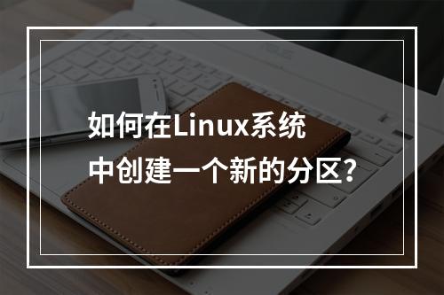 如何在Linux系统中创建一个新的分区?
