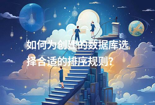 如何为创建的数据库选择合适的排序规则?