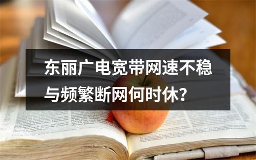 东丽广电宽带网速不稳与频繁断网何时休？