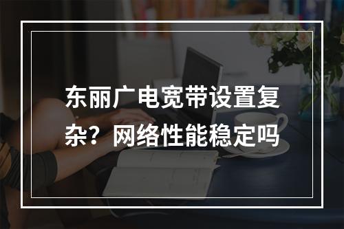 东丽广电宽带设置复杂？网络性能稳定吗