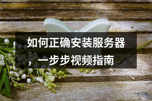 如何正确安装服务器,一步步视频指南