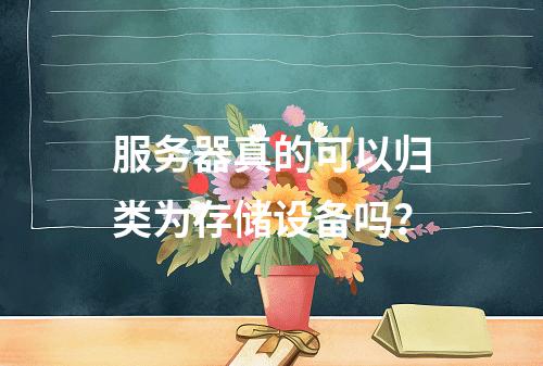服务器真的可以归类为存储设备吗?