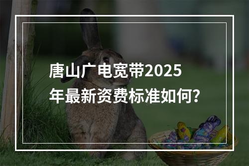 唐山广电宽带2025年最新资费标准如何？