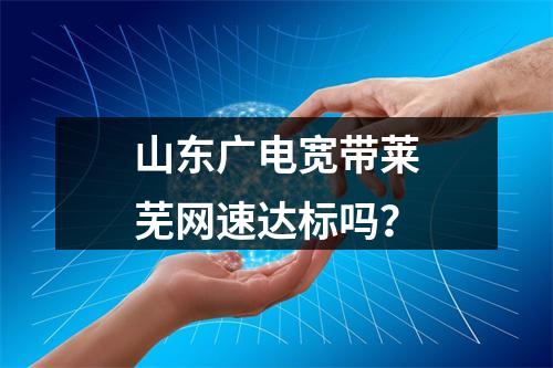 山东广电宽带莱芜网速达标吗？